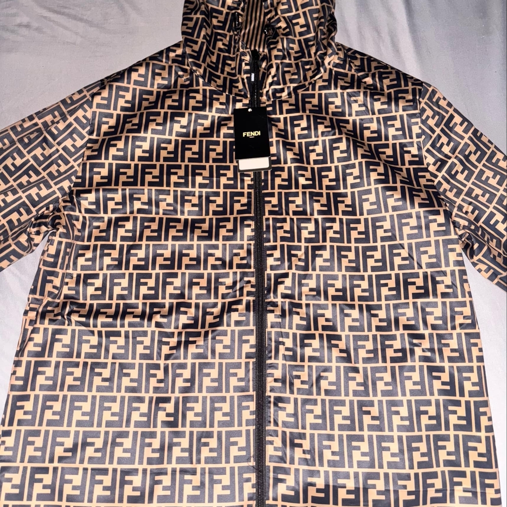 Fendi Monogram Hooded Jacket